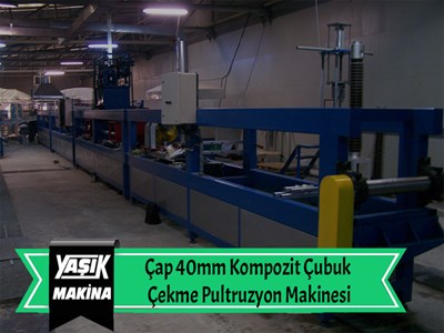 Çap 40mm Kompozit Çubuk Çekme Pultruzyon Makinesi