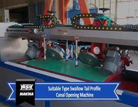 Suitable Type Swallow Tail Profile Canal Opening Machine